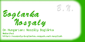 boglarka noszaly business card